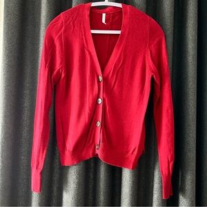 Blue Sky Red Women's Cardigan Small